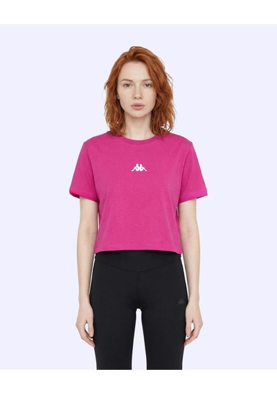 Kappa Khloe Tshirt Kadın Fuşya Pembe Regular Tişört