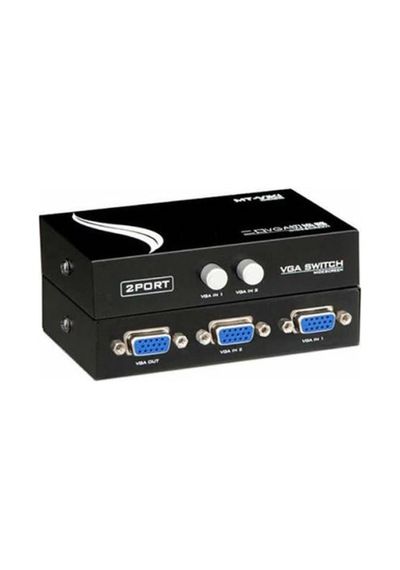 2 Port Vga Switch Çoklayıcı Çoğaltıcı Splitter Dvr Uyumlu