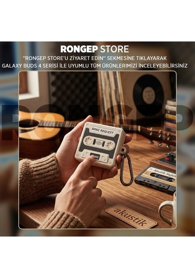 Retro-cassette Samsung Galaxy Buds 4 Pro/buds 4 İçin Kılıf 80'ler/90'lar Temalı Galaxy Buds4 Kulaklık Kılıfı Tam Koruma Sağlayan Retro Kaset Desenli Samsung Buds 4 Pro Kılıf Akustik