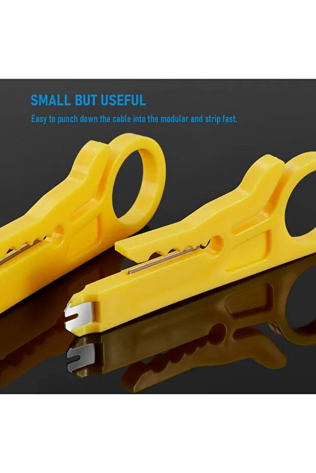 2in1 Set Rj45 8p8c Cat5e/cat6 Rj11 Utp Jak Sıkma Cakma Pensesi İnternet Ethernet Sıkma Pensesi + 100 Adet Jak