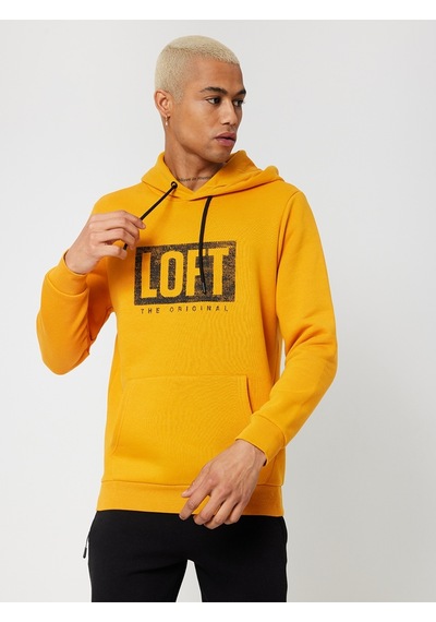 Regular Fit Erkek Sweatshirt Safran
