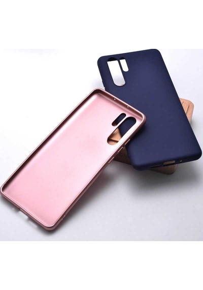 Noktaks - P30 Pro Uyumlu - Kılıf Mat Soft Esnek Premier Silikon Kapak - T7362 - Mürdüm Mürdüm