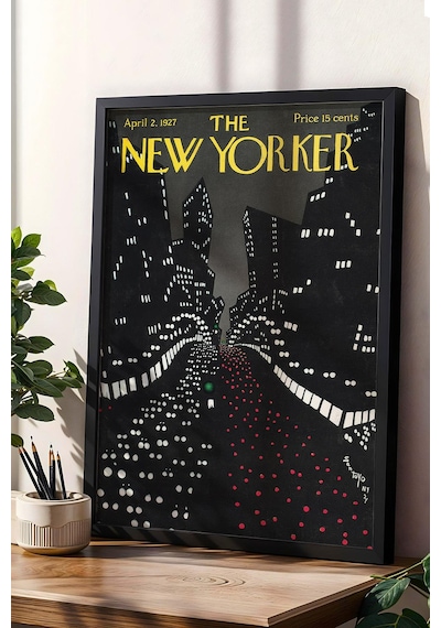 The New Yorker Çerçeveli Tablo April 2 1927