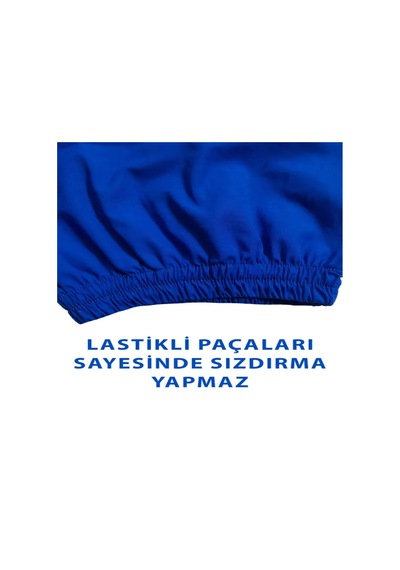 Benlife Kısa Kol Lastikli Demans Tulumu Mavi