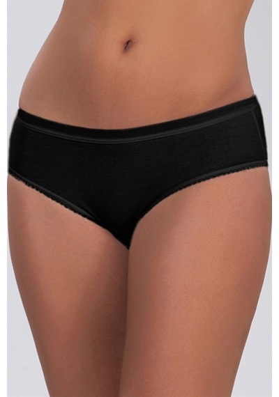 Çift Kaplan Kadın Basic Siyah Slip 623 - S Siyah