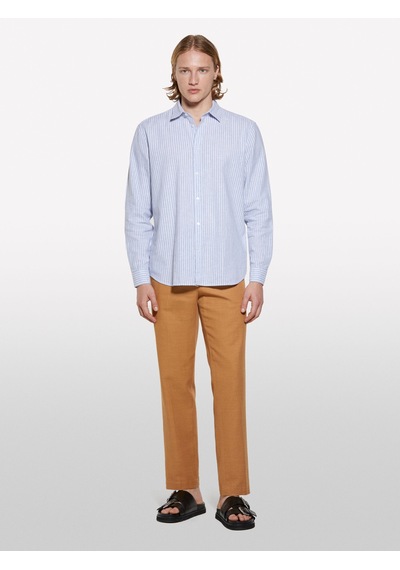 Sisley Keten Karışımlı Çizgili Regular Fit Gömlek Erkek Mavi Mix Gömlek - 325p51fcsq03g Siyah - Kahverengi Sisley Keten Karışımlı Çizgili Regular Fit Gömlek Erkek Mavi Mix Gömlek - 325p51fcsq03g Siyah - Kahverengi