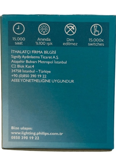 Philips 4,7w 50w 2700k Sarı Işık Gu10 Duylu Par16 Led Spot 10 Adet