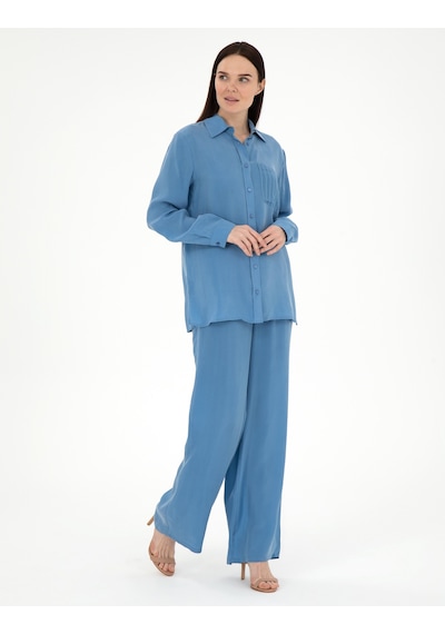 Pierre Cardin Kadın İndigo Pantolon Kanvas-chino 50305978-vr028 Indigo