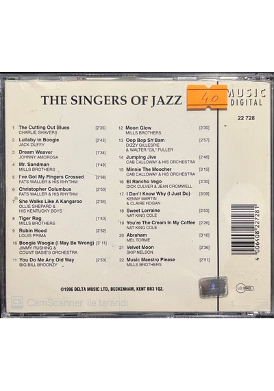 Plak Değildir Cd Dir Cd The Singers Of Jazz Cd