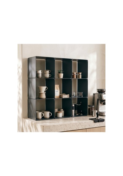Node 9'lu Modüler Metal Açık Raf Ünitesi Çok Amaçlı Küp Kitaplık 50x50 Cm Gri - 944249484 Gri Node 9'lu Modüler Metal Açık Raf Ünitesi Çok Amaçlı Küp Kitaplık 50x50 Cm Gri - 944249484 Gri
