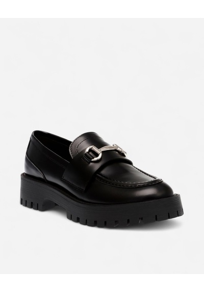 Steve Madden Lando-cn Black Leat Kadın Siyah Loafer Lando-cn