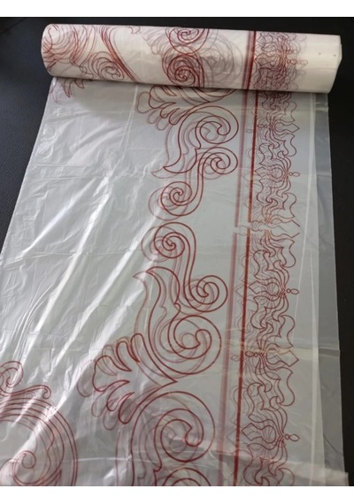 Masa Örtüsü Tek Kullanımlık Sofra 90 Cm X 50 Metre Şeffaf Desenli Naylon Sofra 3 Paket Toplam 150 Me Karışık