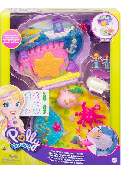 GKJ63 Polly Pocket Çanta Olabilen Micro Oyun Setleri / +4 yaş