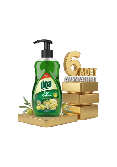 Doa Sıvı El Sabunu Zeytin Çiçeği 6x400 Ml