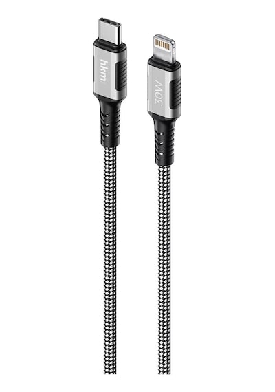 Dynamic 30W Hızlı Şarj Mıknatıslı Type-C To Lightning Şarj Ve Data Aktarım Kablosu 1 Metre Siyah