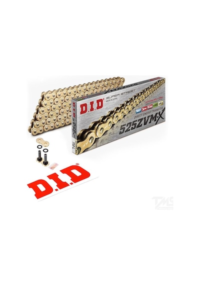 Did 525-118Zvm-x 2007-2013 Honda CB 600 F Hornet Uyumlu Zincir Zvm-x Gold (Sarı) Renk