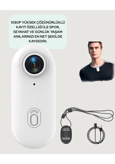 Şarj Edilebilir Uzun Ömürlü Mini Spor Kamera Full Hd Çok Renkli