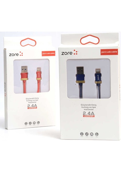 Zore Poro Lightning USB Kablo 1M