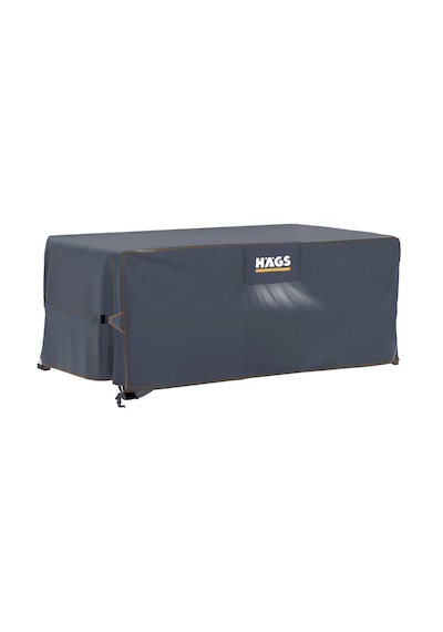 Haegs Bahçe Mobilyası Örtüsü, 180-120-74cm, Ağır Hizmet Oxford Kumaş, Su Geçirmez, Dış Mekan Veranda Masa Örtüsü, Havalandırmalı Masa Ve Sandalye Koruma Kılıfı - Gri