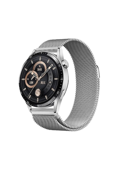 Samsung Galaxy Watch Active 2 44mm İle Uyumlu Kordon 20mm Metal Hasır İşlemeli Kordon