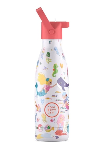 Cool Bottles Paslanmaz Çelik Suluk - The Kids Bottle Sweet Mermaids 350ml Çok Renkli