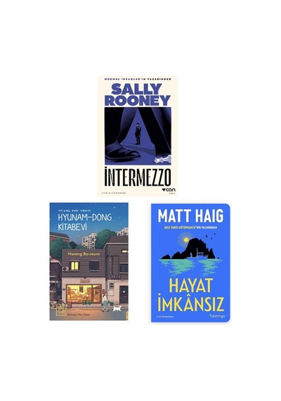 Sally Rooney Intermezzo + Hyunam - Dong Kıtapevı + Hayat Imkansız 3 Set