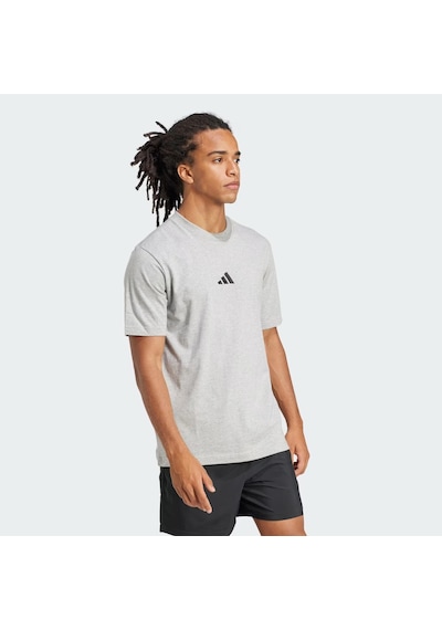 Adidas Essentials Small Logo Single Jersey Erkek Tişört C-adıjf1091e50a00 Gri