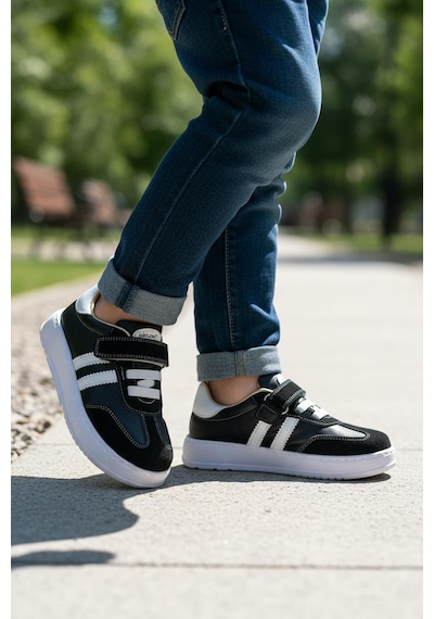 Tuğba Ortopedi 50 Çocuk Deri Sneaker Siyah