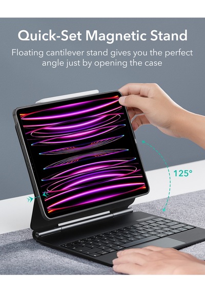 Apple Uyumlu iPad Pro 12.9 2018-2022 Manyetik 360 Klavyeli Kılıf A12x, A12z, M1 Ve M2 İşlemci Klavyeli Kılıf Apple Uyumlu iPad Pro 12.9 2018-2022 Manyetik 360 Klavyeli Kılıf A12x, A12z, M1 Ve M2 İşlemci Klavyeli Kılıf