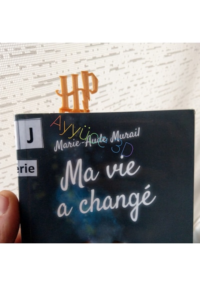 Ayyüce 3d, Harry Potter Hp Yazılı Kitap Ayracı Altın Renk