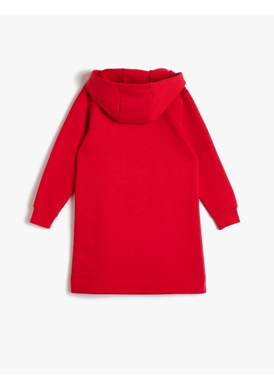 Koton Havlu İşlemeli Kapüşonlu Bol Kesim Kalın Sweatshirt Kumaşından Orta Boy Elbise Kırmızı 0ykg87030ak Koton Havlu İşlemeli Kapüşonlu Bol Kesim Kalın Sweatshirt Kumaşından Orta Boy Elbise Kırmızı 0ykg87030ak