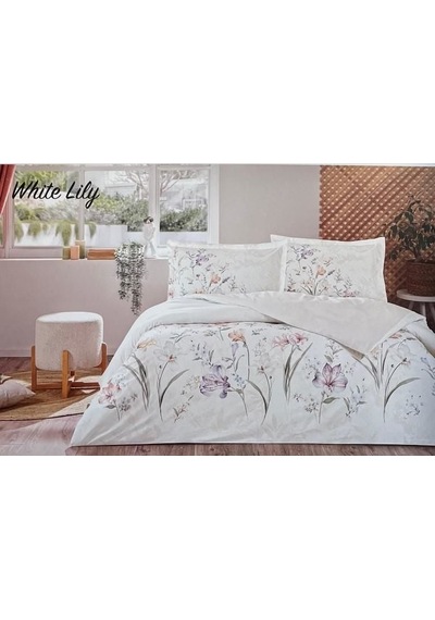 Özdilek Çift Kişilik Ranforce Nevresim Takımı White Lily Çok Renkli