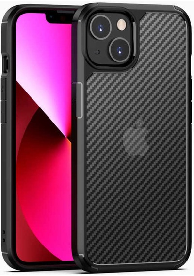Apple Uyumlu iPhone 13 Mini Kılıf Zore Inoks Kapak-Siyah