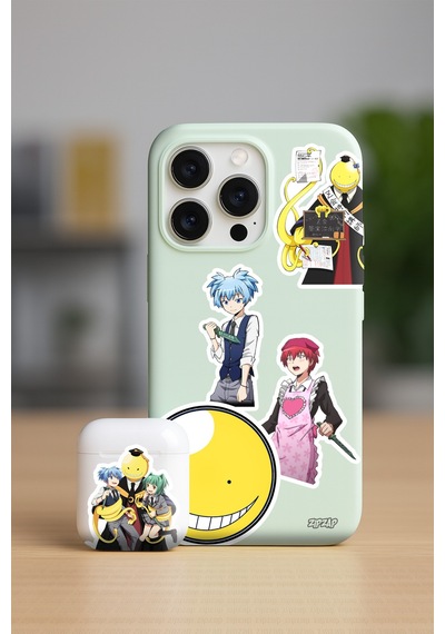 Suikast Sınıfı Assassination Classroom Ansatsu Kyoushitsu Anime Sticker Paketi 20 Adet Çok Renkli