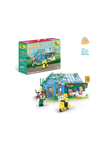 Ogi Mogi Toys Eğitici Bloklar Kahve Evi 642 Parça,Yapı Seti