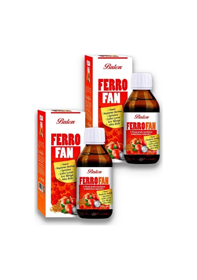 Balen Ferrofan Demir Çinko Kuşburnu Spirulina Eki 2 X 150 Ml