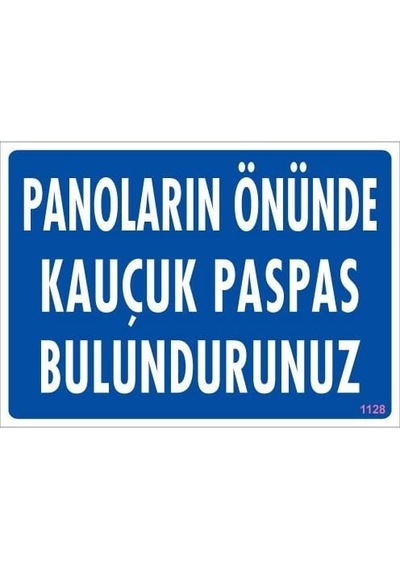 Uyarı Levhaları Elektrik Panosu Levhası 25x35 Kod:1128