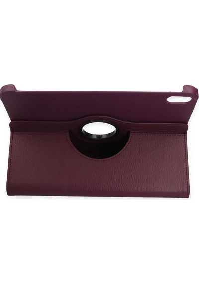 Gld-spt- Newface Apple Uyumlu iPad 2022 10.9 10.nesil Kılıf 360 Tablet Deri Kılıf - Mürdüm