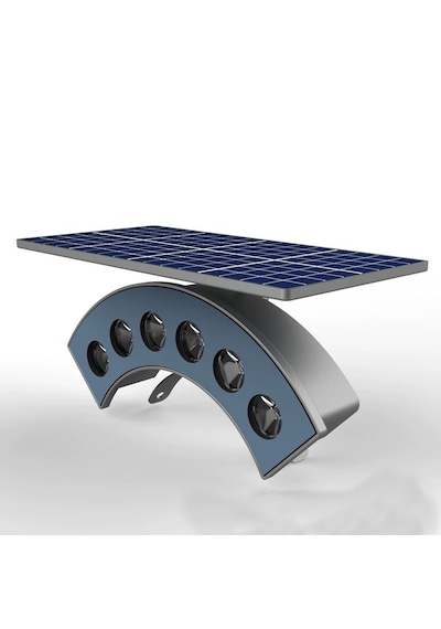 Güneş Enerjili Su Geçirmez Dış Mekan Ağaç Spotu 6 Ledli Solar Bahçe Dekoru Sütun Aydınlatma Gün Işığı
