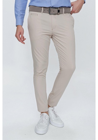 Efor P 1077 Slim Fit Bej Spor Pantolon Bej