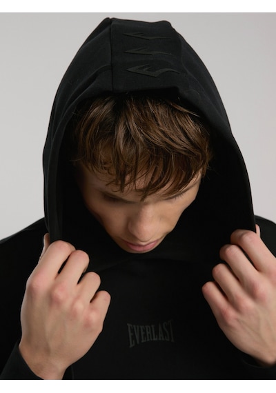 Everlast Ever Relaxed Comfort Kapüşonlu Siyah Erkek Sweatshirt Siyah