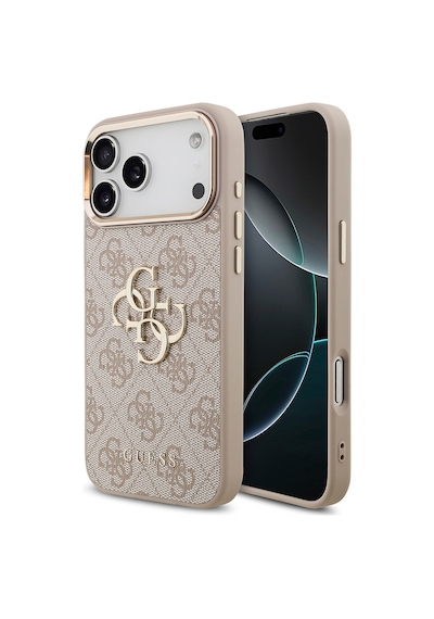 Apple Uyumlu iPhone 17 Pro Max Kılıf Lisanslı Gold Metal Kamera Çerçeveli Metal Büyük 4g Yazı Logolu Pembe Pembe Apple Uyumlu iPhone 17 Pro Max Kılıf Lisanslı Gold Metal Kamera Çerçeveli Metal Büyük 4g Yazı Logolu Pembe Pembe