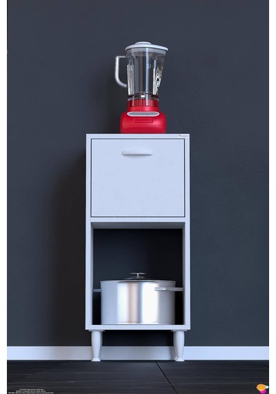 Nova Çok Amaçlı Mutfak Modülü 35x87x32 Cm Kiler Dolabı Ekmeklik Ve Mutfak Düzenleyici Beyaz Nova Çok Amaçlı Mutfak Modülü 35x87x32 Cm Kiler Dolabı Ekmeklik Ve Mutfak Düzenleyici Beyaz