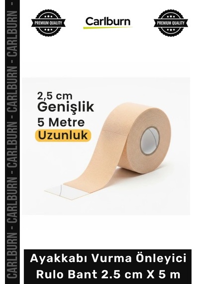 Carlburn Özel Üretim Topuk Koruyucu Ayakkabı Vurma Önleyici Rulo Bant 25 Cm X 5 M