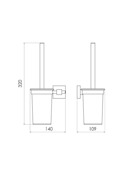 Eca - Serel Diagonal Tuvalet Klozet Fırçalığı - 140104011t- 5065052