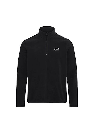 Jack Wolfskin Taunus 100 Hz M Erkek Outdoor Çeyrek Fermuarlı Polar Üst A65798-6000 Siyah