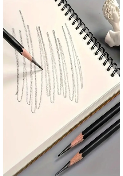 Drawing Eskiz Defteri 120 Gr. A5 40 Yp Bianyo Dereceli Kalem Siyah Rulo Kalemlik 24 Kalem Bölmeli
