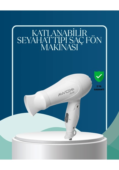 Mey İthalat Seyahat Uyumlu Saç Kurutma Makinesi Hafif Ve Kompakt