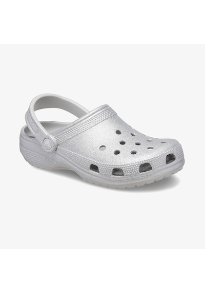 Crocs Classic Glitter Kadın Gri Terlik Düz 205942 Gri