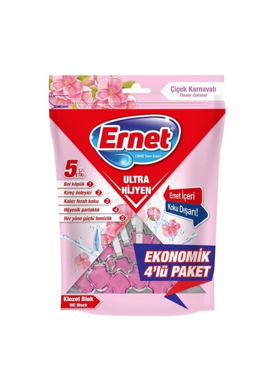 Klozet Ultra Hijyen Çiçek Karnavali 4 X 50 G